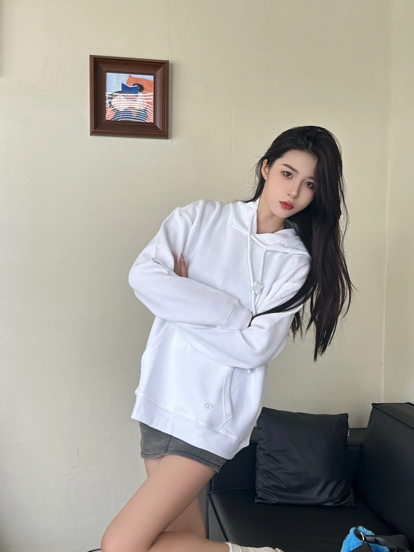 Louis Vuitton/Louis Vuitton hardware floral hooded sweatshirt